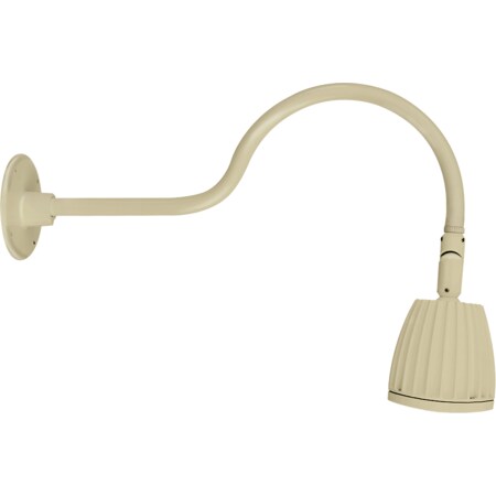 Rab GOOSENECK STYLE1 13W WARM LED NO SHADE RECT REFL IVORY GN1LED13YRI